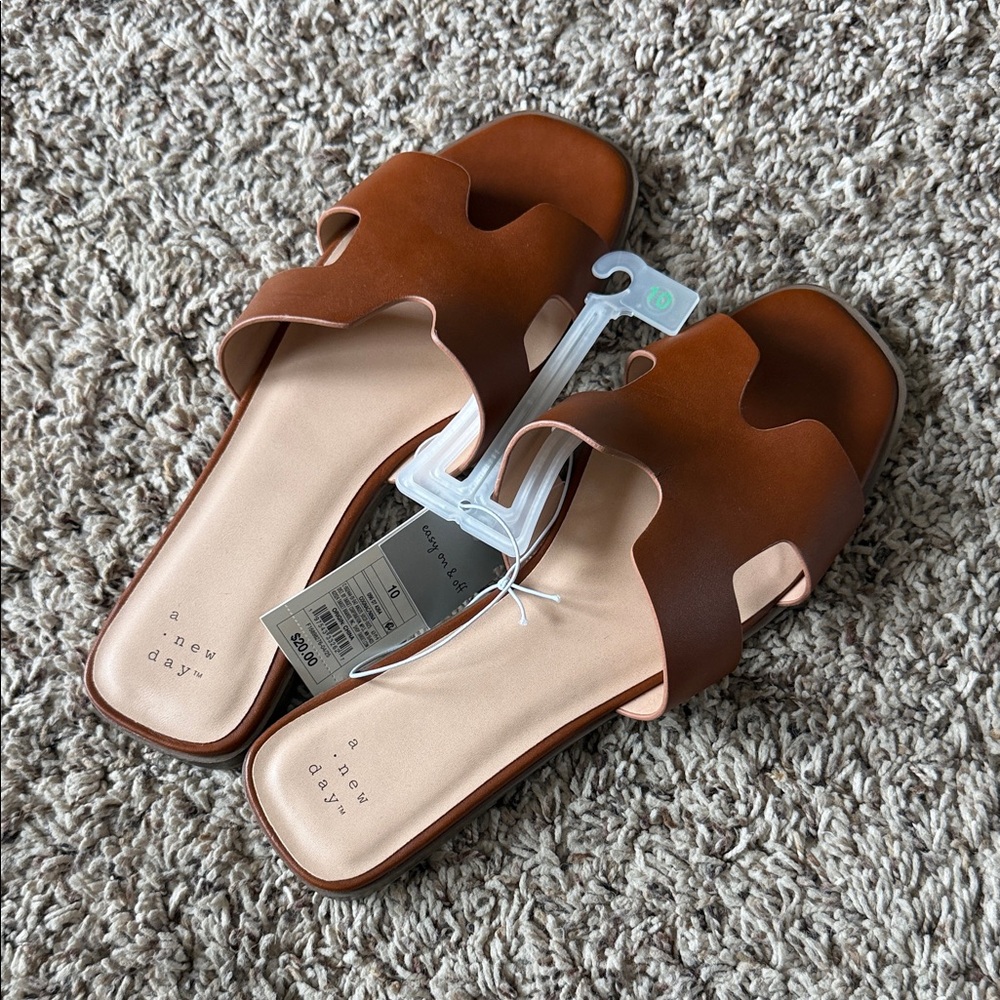 a new day Brown Sandals